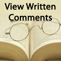 View Written Comments